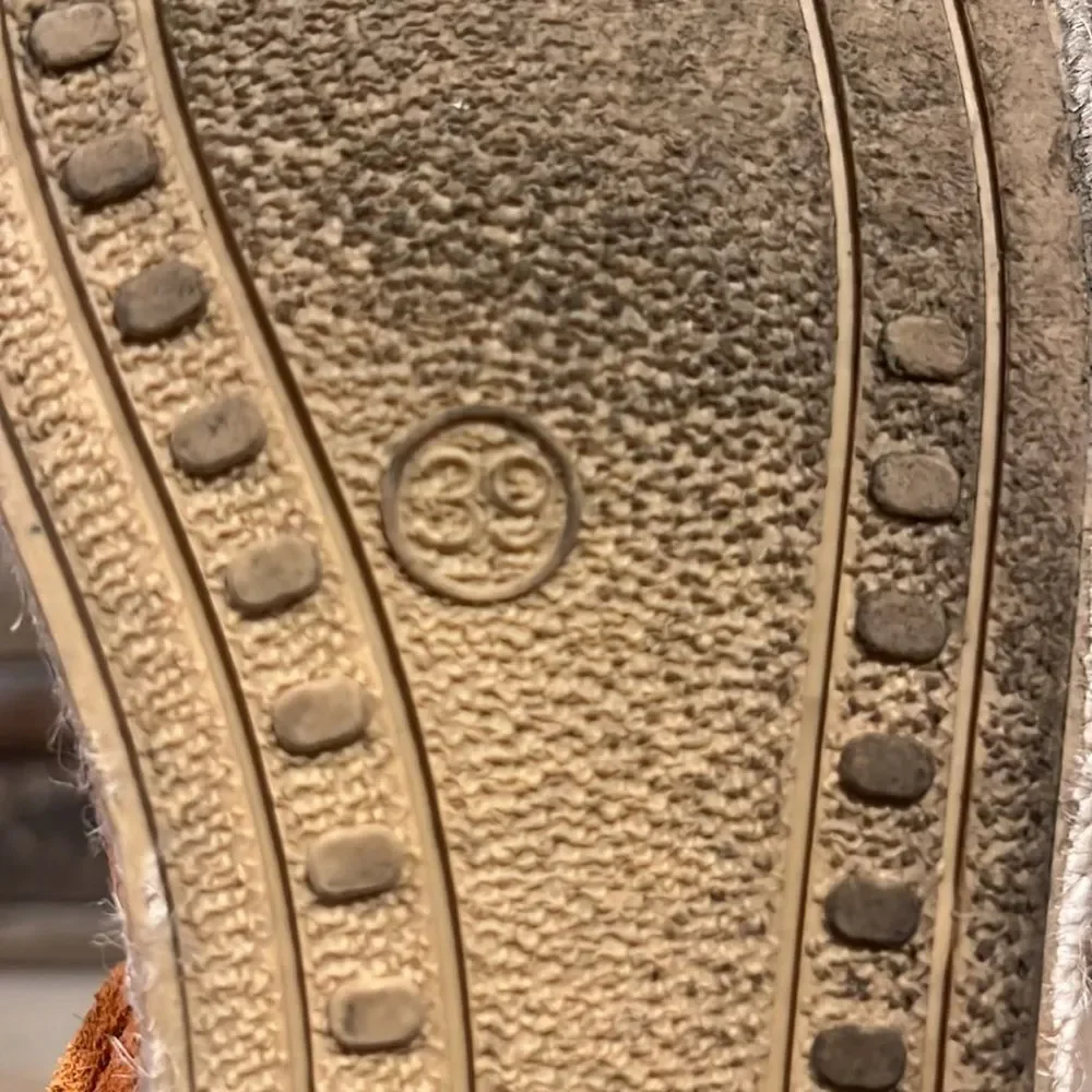 Miz Mooz Celestine Orange Suede Espadrille Flats